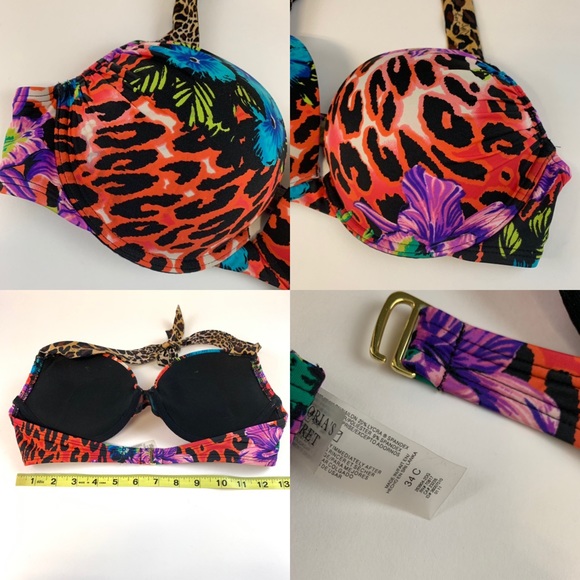 Very Victorias Secret Bikini Top 34C Bombshell - Picture 3 of 8